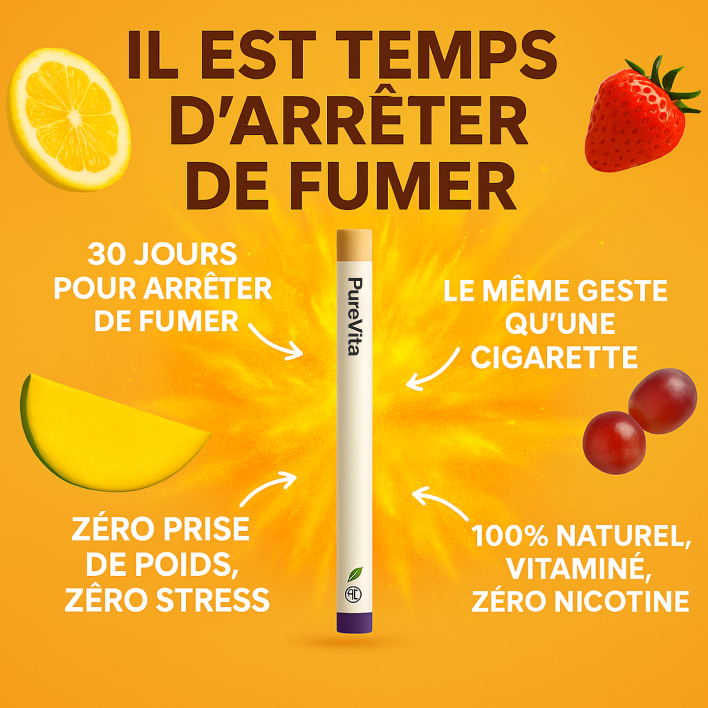 Stick 100 % naturel pour arrêter de fumer